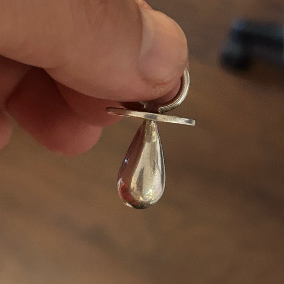 Sterling silver estate baby Binki rattle sucker pop pendant charm 1 3/8” - Picture 7 of 8